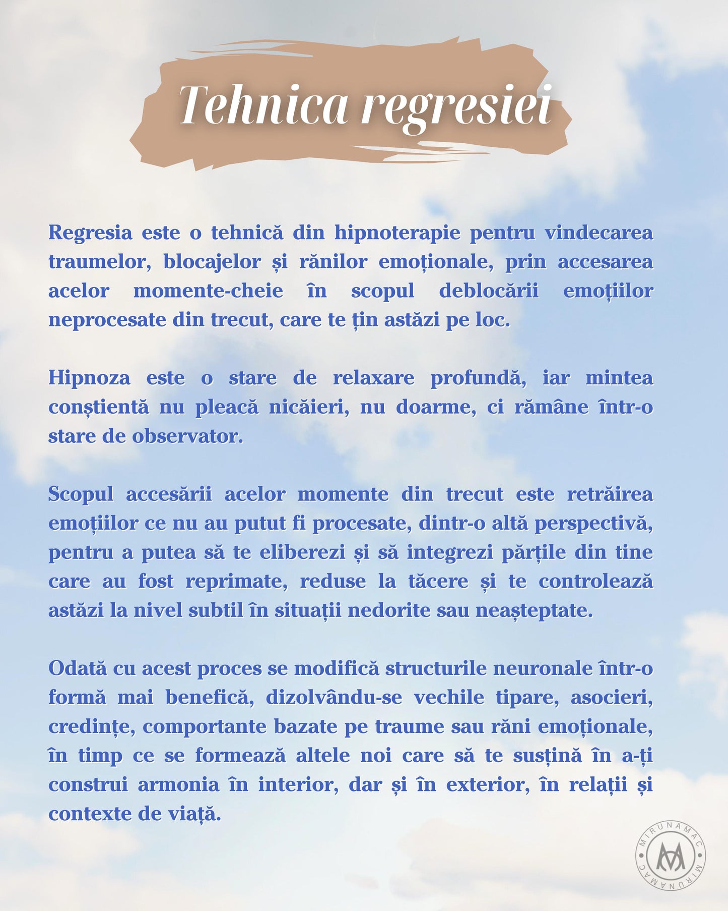 Renașterea: Enciclopedia vindecării - Program terapeutic