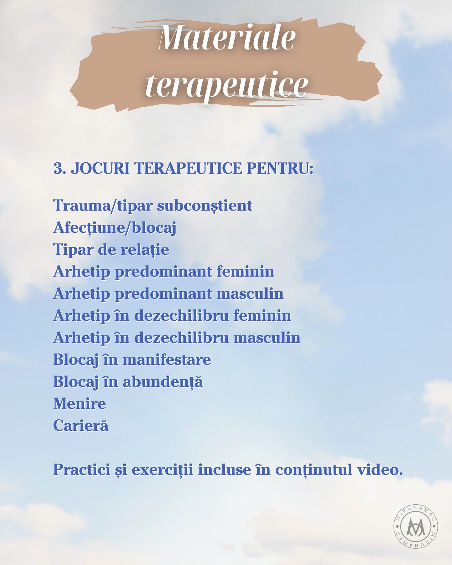 Renașterea: Enciclopedia vindecării - Program terapeutic