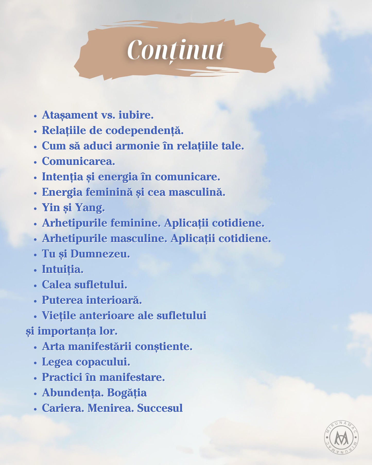 Renașterea: Enciclopedia vindecării - Program terapeutic