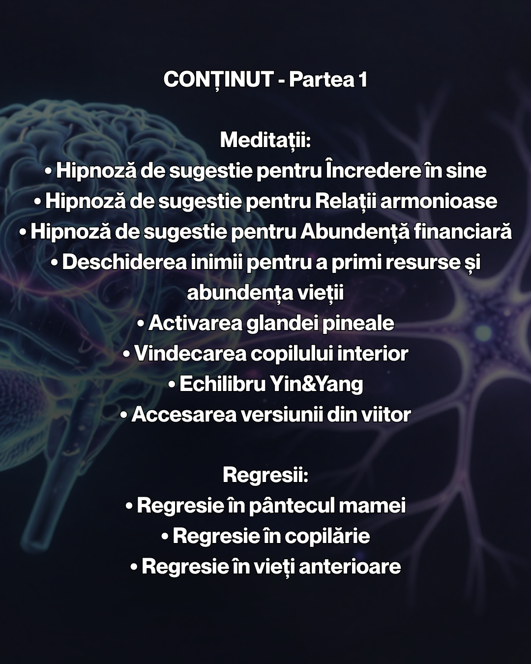 Neuro-Identity Shift - Program terapeutic de elevare a identității subconștiente