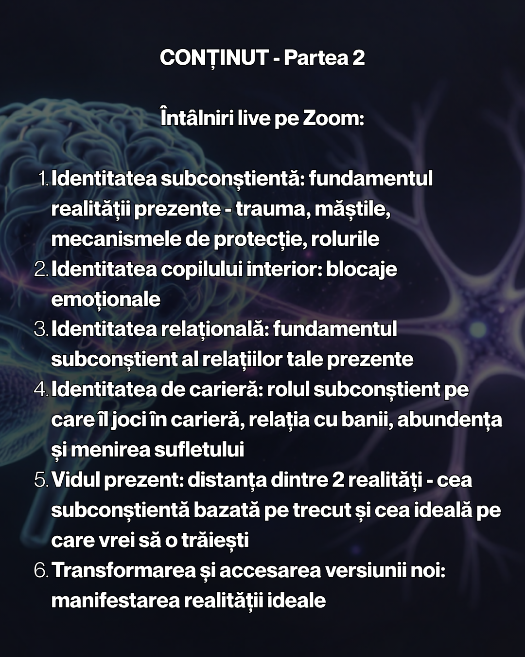Neuro-Identity Shift - Program terapeutic de elevare a identității subconștiente